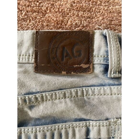 Attitude Gold AG Men’s Shorts Brooklyn Fit Blue Slim Distressed Size 36 - Picture 11 of 11